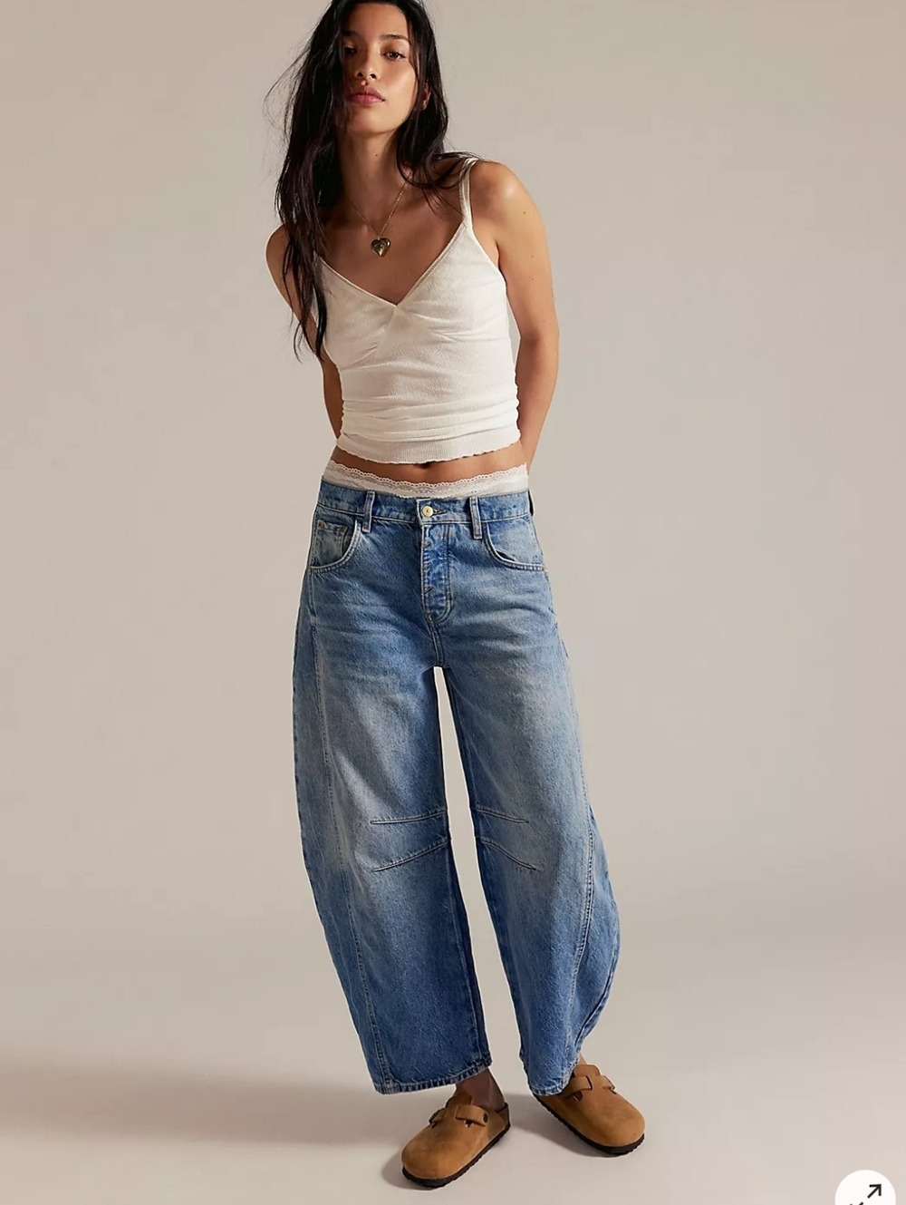 NWOT We The Free Good Luck Mid-Rise Barrel Jeans - Picture 4 of 16